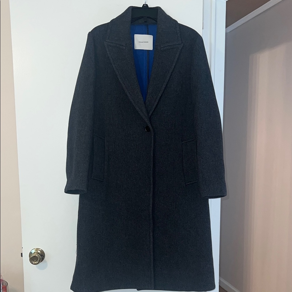 Scanlan Theodore Dark Gray Wool Coat size 6